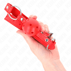 KINK GAG Kink Breathable With Double River Model 1 Red (4,5 cm)