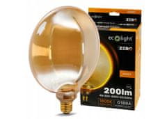 Eco light Dekorativna LED žarnica E27 4W 200lm G188 Amber Retro - serija ZERO