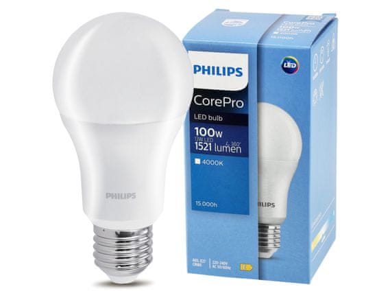 Philips LED žarnica Philips E27 - 13W - 1521 lm - nevtralna bela - CorePro Premium A60