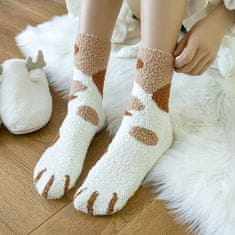 VIVVA® Nogavice z motivom mačjih tačk (3 kosi) | GATOSOCKS