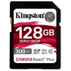 Kingston SDXC 128GB Canvas React Plus SDXC UHS-II 300R/260W U3 V90 za Full HD/4K/8K