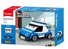 Sluban Power Bricks M38-B1072G Policijski avto z očmi