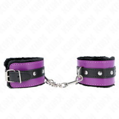 KINK OKOVI ZA ZAPESTJE Kink Premiuim Fur Lined Black/Purple