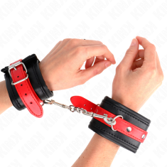 KINK OKOVI ZA ZAPESTJE Kink Black With Red Belt