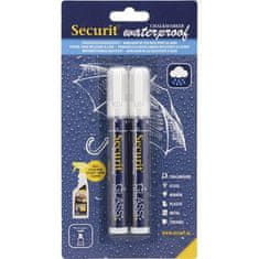 Securit vodoodporni marker, bel