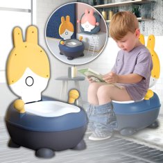 JOJOY® Kahlica v obliki zajčka BUNNYPOTTY rumena + Podloga za sedenje POTTYSEAT | BUNNYPOTSEATYELLOW