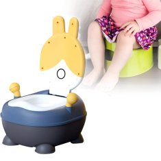 JOJOY® Kahlica v obliki zajčka BUNNYPOTTY rumena + Podloga za sedenje POTTYSEAT | BUNNYPOTSEATYELLOW