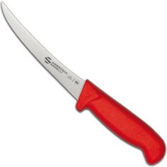 Ambrogio Sanelli SUPRA COLORE HACCP ukrivljen nož za izkoščevanje 130/290 mm - rdeč