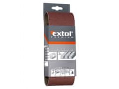 Extol Premium Brusilna krpa brez konca, bal. 3ks, 75x457mm, P40