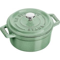 Staub Mini okrogla lita posoda Staub - 250 ml, meta, idealna za serviranje in kuhanje manjših porcij.