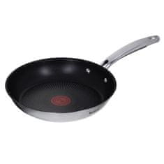 Tefal Tefal DUETTO+ G7320434: Večnamenska ponev, 24 cm, nerjavno jeklo, nedrseča prevleka, primerna za vse vrste kuhališč, enostavno čiščenje.