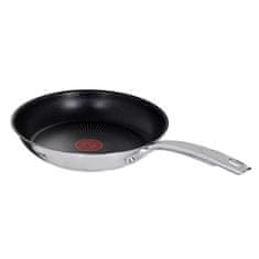 Tefal Tefal DUETTO+ G7320434: Večnamenska ponev, 24 cm, nerjavno jeklo, nedrseča prevleka, primerna za vse vrste kuhališč, enostavno čiščenje.