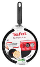 Tefal TEFAL Simplicity 25 cm ponvica za palačinke B5821902, aluminijasta, anti aderentna, primerna za vse vrste štedilnikov.