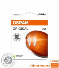 Osram ŽARNICA W1.2W 2721-2BL ORIGINAL T5 12V W2X4.6d 2BL