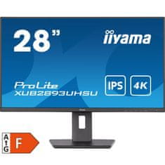 iiyama ProLite XUB2893UHSU-B5 71cm (28") UHD 4K IPS HDMI/DP zvočniki monitor