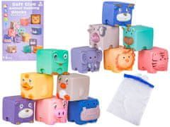 shumee Poučni set kock za malčke, Soft Animal Blocks, 12 kosov