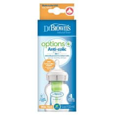 DR.BROWN'S Antikolična steklenička Možnosti+ širok vrat 2x150 ml plastika