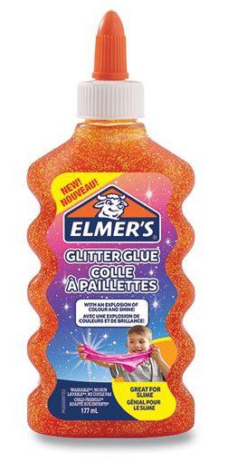 Elmer's Glitter Glue 177ml oranžna