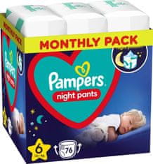 Pampers Nočne hlače za enkratno uporabo 6 (15 kg+) 76 kosov - MESEČNA DOBAVA