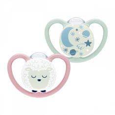 Nuk Happy Nights 6-18m 2pcs/BOX deklica - 6-18m