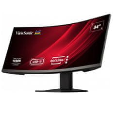 Viewsonic VG3419C 86,36cm (34") UWQHD VA 120Hz DP/HDMI/LAN/USB-C HDR10 KVM Freesync ukrivljen monitor