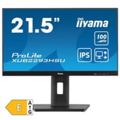 iiyama ProLite XUB2293HSU-B6 54,5cm (21,5") FHD IPS 100Hz HDMI/DP zvočniki črn monitor