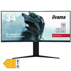 iiyama RED EAGLE G-MASTER GCB3480WQSU-B1 86,36cm (34") UWQHD 21:9 VA 180Hz DP/HDMI HDR400 FreeSync zvočniki ukrivljen monitor