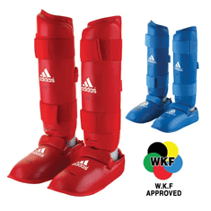 Adidas Karate ščitniki za noge WKF, modra, M