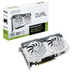 ASUS Dual GeForce RTX 4060 Ti EVO OC 8GB GDDR6 (DUAL-RTX4060TI-O8G-WHITE) bela gaming grafična kartica