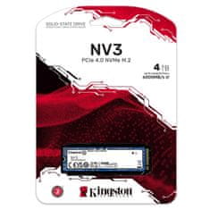 Kingston NV3 4TB M.2 PCIe 4.0 NVMe (SNV3S/4000G) SSD