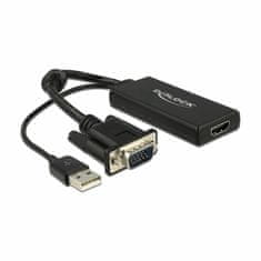 Delock adapter VGA M - HDMI Ž Aktivni 25cm 62668