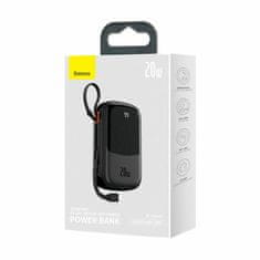 BASEUS prenosna baterija 20.000mAh 20W PowerBank Lightning črna PPQD060201