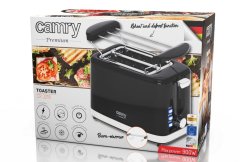 Adler Črni toaster Camry CR 3218 – eleganten in učinkovit aparat za pripravo hrustljave toaste v vašem domu.