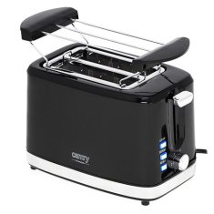 Adler Črni toaster Camry CR 3218 – eleganten in učinkovit aparat za pripravo hrustljave toaste v vašem domu.