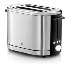 WMF WMF LONO toaster, 2 rezini, 900 W, črna in nerjavna jeklena, 7 stopenj zapečenosti, funkcija odmrzovanja, snemljiva posoda za drobtine.