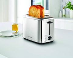 Morphy Richards Toaster Morphy Richards 222067, 2 rezine, 800 W, nerjaveče jeklo, 7 stopenj rjavenja, funkcija odmrzovanja, visoki dvig.