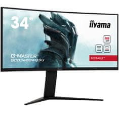 iiyama RED EAGLE G-MASTER GCB3480WQSU-B1 86,36cm (34") UWQHD 21:9 VA 180Hz DP/HDMI HDR400 FreeSync zvočniki ukrivljen monitor