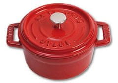 Staub Enojna ponev Staub Minis 0,25 L, železo, 10 cm, češnjevo rdeča, teža 700 g, dostava v 72 urah