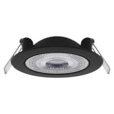 Emos LED reflektor GERI črne barve, okrogel, 6,5W CCT