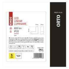 Emos LED linearno svetilo ORTO LCON, 8W, nevtralno bela