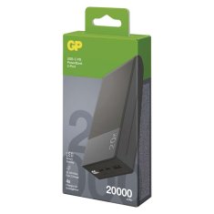 GP GP M2+ Series powerbank, 20 000 mAh, 22,5 W, siva