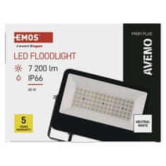 Emos LED reflektor AVENO 48W nevtralna bela črni