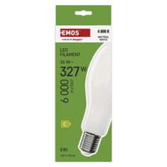 Emos LED žarnica Filament ED90 / E40 / 36 W (327 W) / 6 000 lm / nevtralno bela