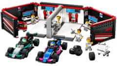 LEGO City 60444 Avtomehanična delavnica F1 ter dirkalnika Mercedes-AMG in Alpine