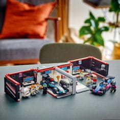 LEGO City 60444 Avtomehanična delavnica F1 ter dirkalnika Mercedes-AMG in Alpine