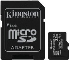 Kingston Adapter Canvas Select Plus A1/micro SDHC/32GB/UHS-I U1/Class 10/+