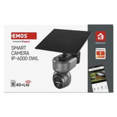 Emos GoSmart Zunanja vrtljiva kamera IP-6000 OWL, z 4G/LTE, siva