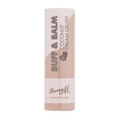 Barry M Buff & Balm Coconut Cream Crush negovalen in obarvan balzam za ustnice 4 g