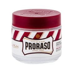 Proraso Red Pre-Shave Cream krema pred britjem za trde dlačice brade 100 ml