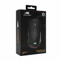 Baracuda miška črna BGM-011 NAUTILUS RGB Gaming